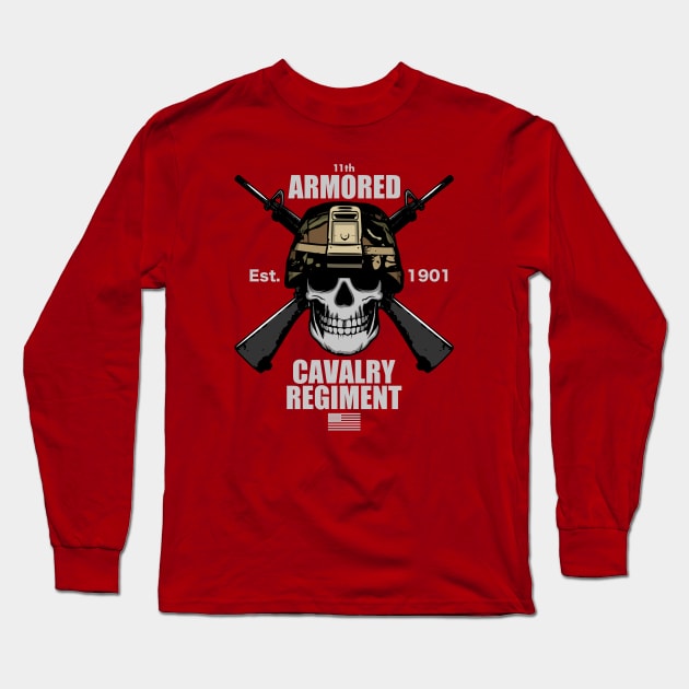 11th Armored Cavalry Regiment Long Sleeve T-Shirt by TCP